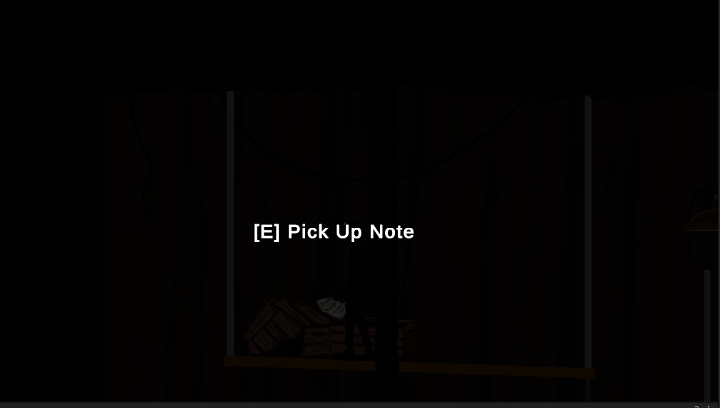 A note in the game. Featuring a scriptwriter effect