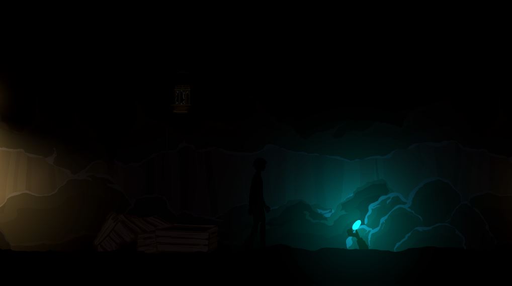 Bright Crystal that can be picked up