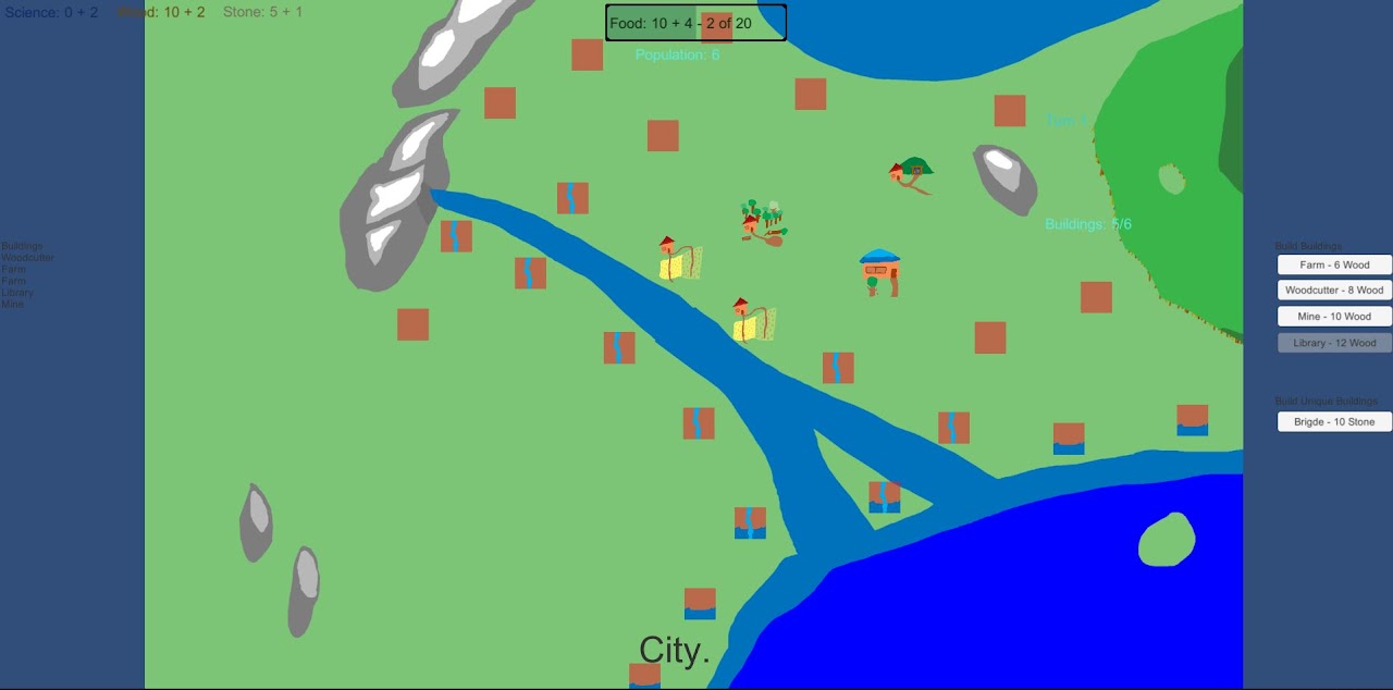 Early screenshot of the game in development