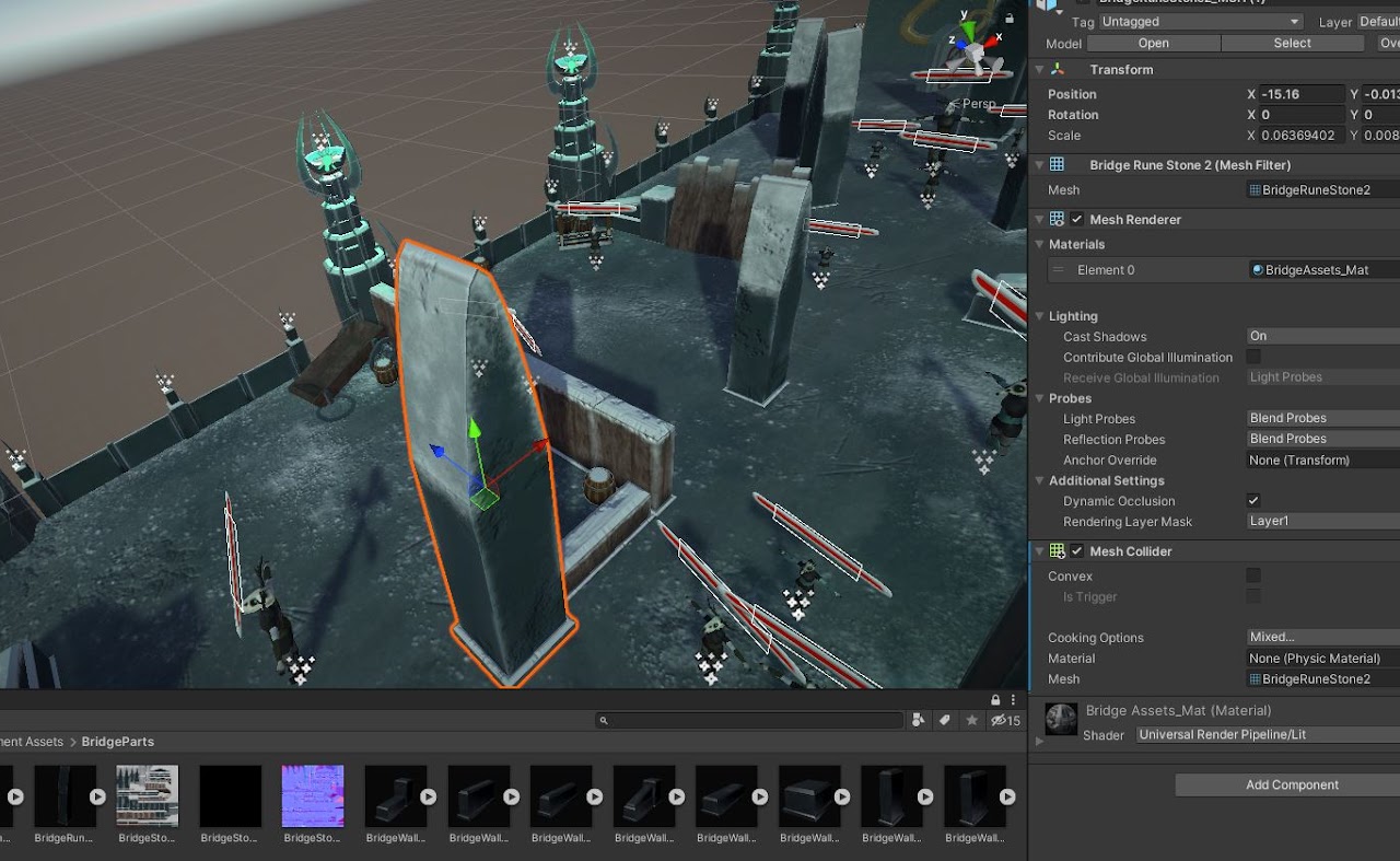 A screenshot of the game in the Unity Editor