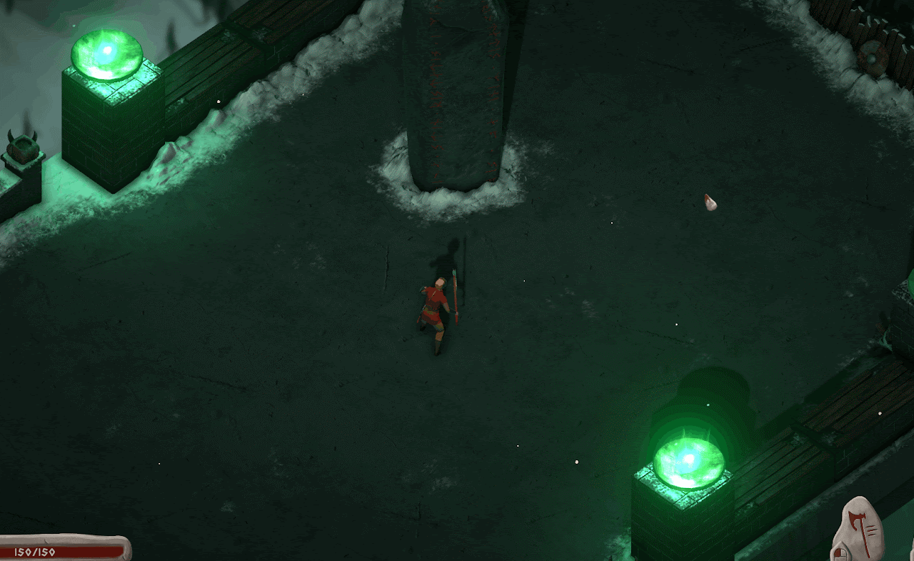 Gif of Throwing the axe and teleporting to it.