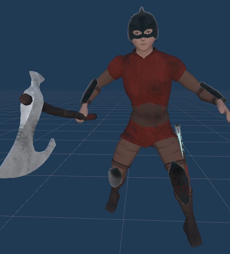 Screenshot of the player in Unity